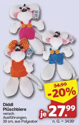 Famila Nord West Diddl Plüschtiere Angebot