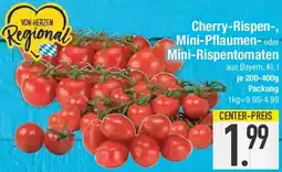 E-Center Cherry-Rispen-, Mini-Pflaumen- oder Mini-Rispentomaten Angebot