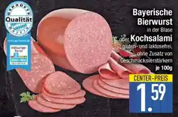 E-Center Bayerische Bierwurst oder Kochsalami Angebot