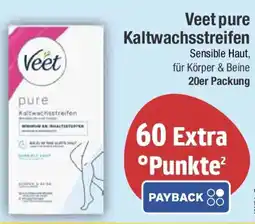 E-Center Veet pure Kaltwachsstreifen Angebot