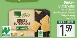E-Center EDEKA Bio Dinkel- Butterkeks Angebot