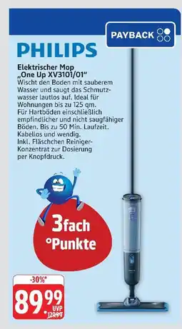 Marktkauf Philips elektrischer mop „one up xv3101/01“ Angebot