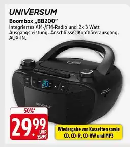 Marktkauf Universum boombox „bb200“ Angebot