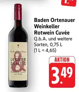 Marktkauf Baden ortenauer weinkeller rotwein cuvée Angebot