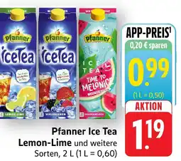 Marktkauf Pfanner ice tea lemon-lime Angebot