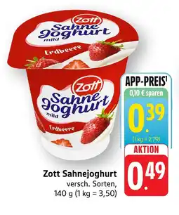 Marktkauf Zott sahnejoghurt Angebot