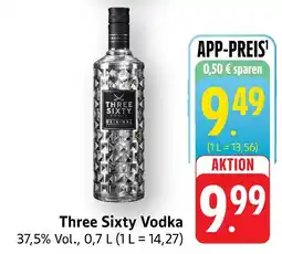 Marktkauf Three sixty vodka Angebot