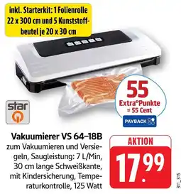 Marktkauf Starq vakuumierer vs 64-18b Angebot