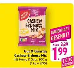 Marktkauf Gut & günstig cashew erdnuss mix Angebot