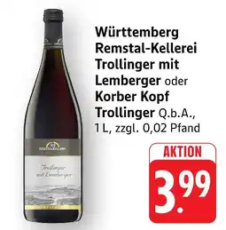 Marktkauf Württemberg remstal-kellerei trollinger mit lemberger Angebot