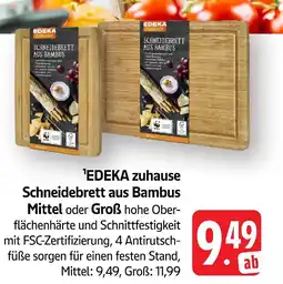 Marktkauf Edeka zuhause schneidebrett aus bambus Angebot