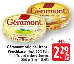 Marktkauf Géramont original franz. weichkäse Angebot