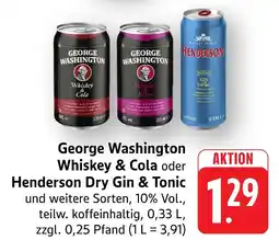 Marktkauf George washington whiskey & cola Angebot