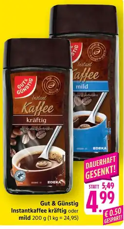 Marktkauf Gut & günstig instantkaffee kräftig Angebot