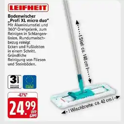 Marktkauf Leifheit bodenwischer „profi xl micro duo“ Angebot