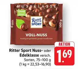 Marktkauf Ritter sport nuss Angebot