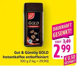 Marktkauf Gut & günstig gold instantkaffee entkoffeiniert Angebot