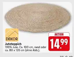 Marktkauf Dekor juteteppich Angebot