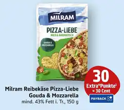 Marktkauf Milram reibekäse pizza-liebe gouda & mozzarella Angebot