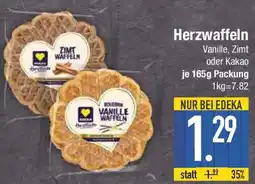 E-Center EDEKA Herzstucke Herzwaffeln Angebot