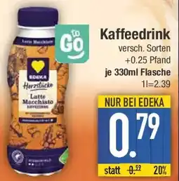 E-Center EDEKA Herzstacke Kaffeedrink Angebot