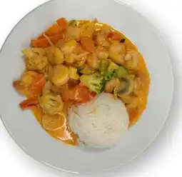 Scheck-in-Center Scheck-in Center Rotes Thai-Curry (scharf) mit gebratenen Garnelen Angebot