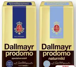 Scheck-in-Center Dallmayr Prodomo Kaffee Angebot