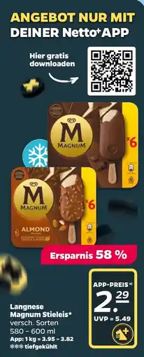 Netto Langnese Magnum Stieleis Angebot