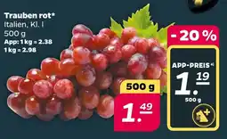 Netto Trauben rot* Angebot