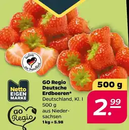 Netto GO Regio Deutsche Erdbeeren* Angebot