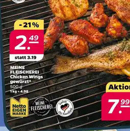 Netto MEINE FLEISCHEREI Chicken Wings gewürzt Angebot