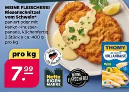 Netto MEINE FLEISCHEREI Riesenschnitzel vom Schwein Angebot