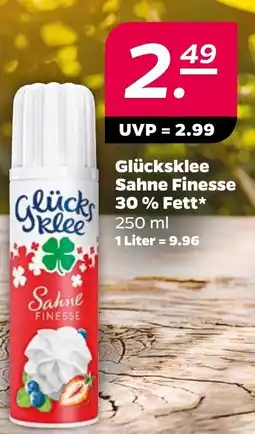 Netto Glücksklee Sahne Finesse Angebot