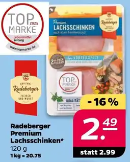 Netto Radeberger Premium Lachsschinken Angebot