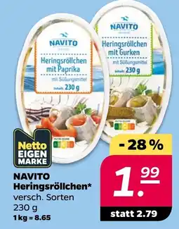 Netto NAVITO Heringsröllchen* Angebot