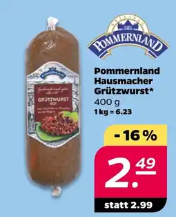Netto Pommernland Hausmacher Grützwurst Angebot