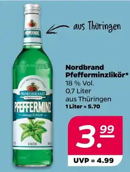 Netto Nordbrand Pfefferminzlikör Angebot