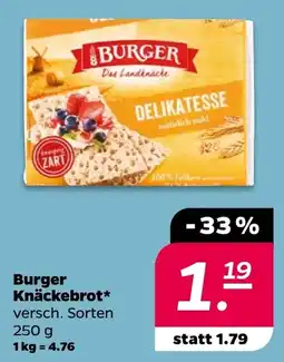 Netto Burger Knäckebrot* Angebot