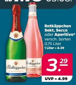 Netto Rotkäppchen Sekt, Secco oder Aperitivo Angebot
