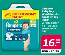 Netto Pampers Baby Dry Windeln oder Pants Angebot