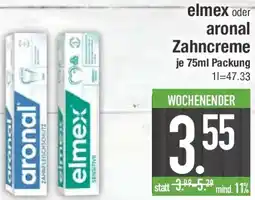 E-Center elmex oder aronal Zahncreme Angebot