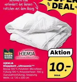 Netto HJEMJA Steppbett „Ultrasonic“ Angebot