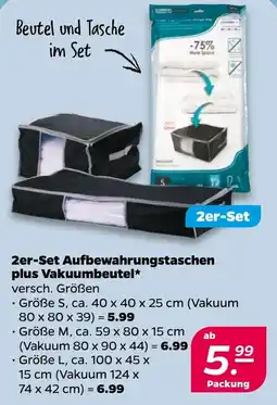 Netto Aufbewahrungstaschen plus Vakuumbeutel Angebot