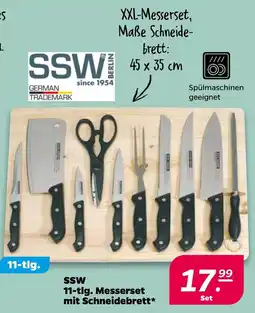 Netto SSW 11-tlg. Messerset mit Schneidebrett* Angebot
