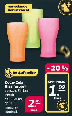 Netto Coca-Cola Glas farbig* Angebot