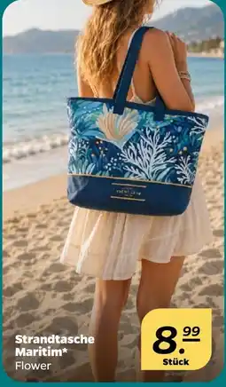 Netto Strandtasche Maritim* Flower Angebot