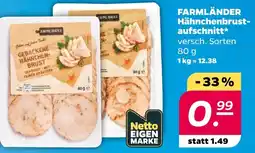 Netto FARMLÄNDER Hähnchenbrust-aufschnitt* Angebot