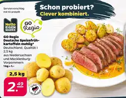 Netto GO Regio Deutsche Speisefrühkartoffeln mehlig* Angebot