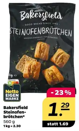 Netto Bakersfield Steinofenbrötchen Angebot