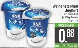 E-Center Weihenstephan Joghurt Angebot